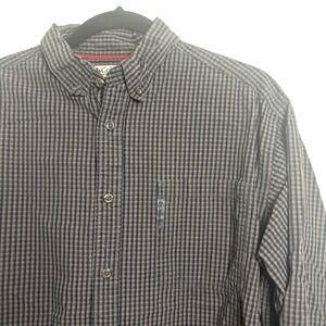 Columbia Mens Button Up Shirt Long Sleeve‎ Gingham Checkered Casual Top
